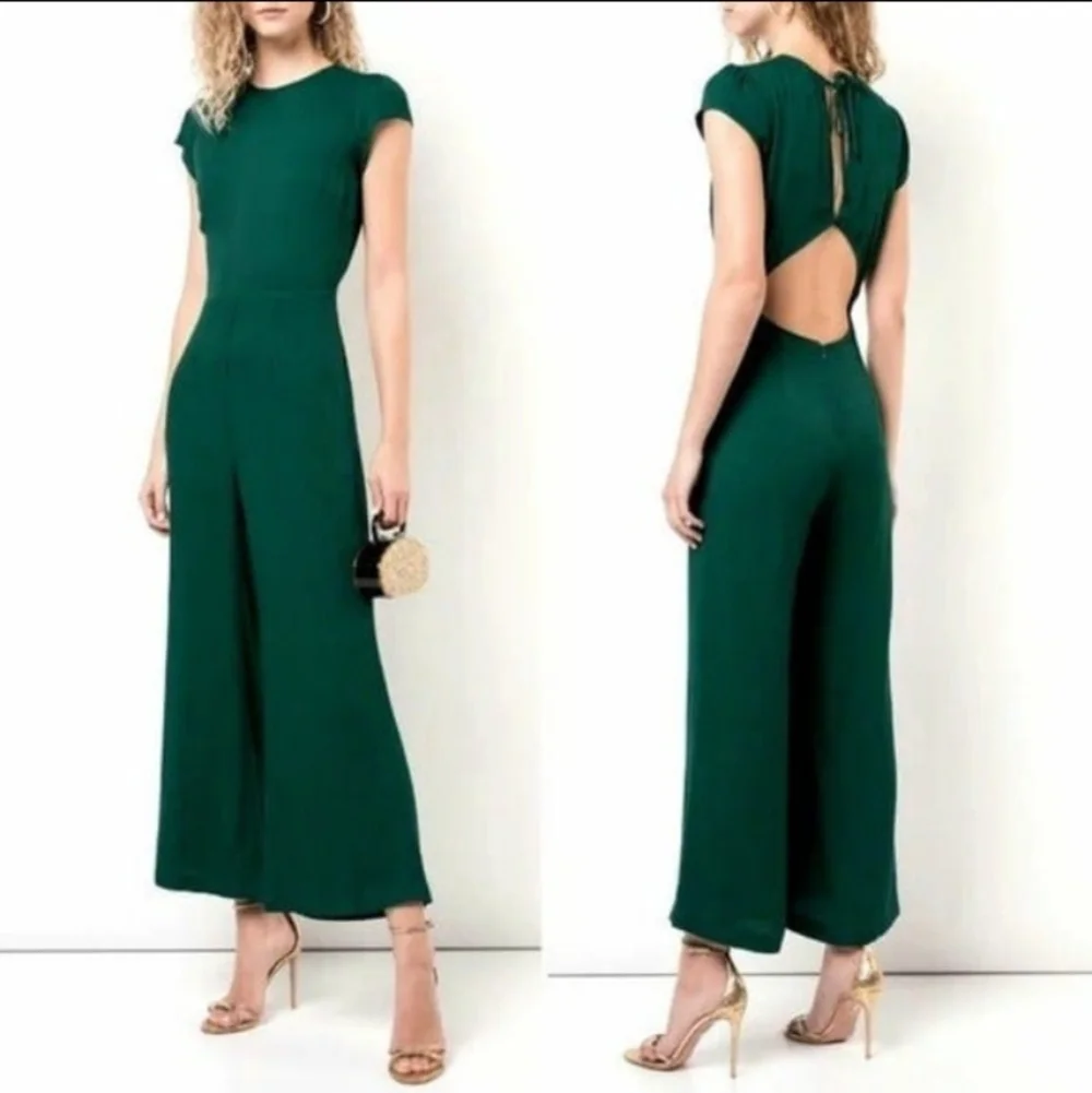 Reformation Emerald Green Jumpsuit. Size 0